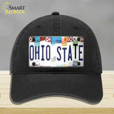 Ohio State Strip Art Novelty License Plate Hat Tag Unconstructed Cotton / Black