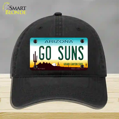 Go Suns Novelty License Plate Hat Tag Unconstructed Cotton / Black