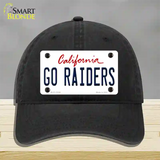 Go Raiders Novelty License Plate Hat Tag Unconstructed Cotton / Black