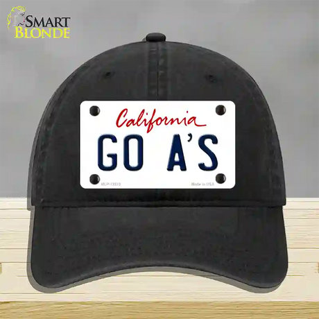 Go Athletics Novelty License Plate Hat Tag Unconstructed Cotton / Black