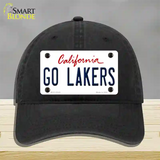 Go Lakers Novelty License Plate Hat Tag Unconstructed Cotton / Black