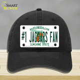 Number 1 Jaguars Fan Novelty License Plate Hat Tag Unconstructed Cotton / Black