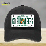 Go Buccaneers Novelty License Plate Hat Tag Unconstructed Cotton / Black