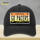 Go Pacers Novelty License Plate Hat Tag Unconstructed Cotton / Black