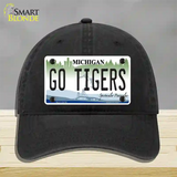 Go Tigers Novelty License Plate Hat Tag Unconstructed Cotton / Black