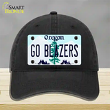 Go Blazers Novelty License Plate Hat Tag Unconstructed Cotton / Black