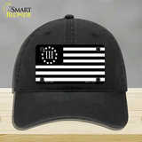 3 Percenter American Flag Novelty License Plate Hat Tag Unconstructed Cotton / Black