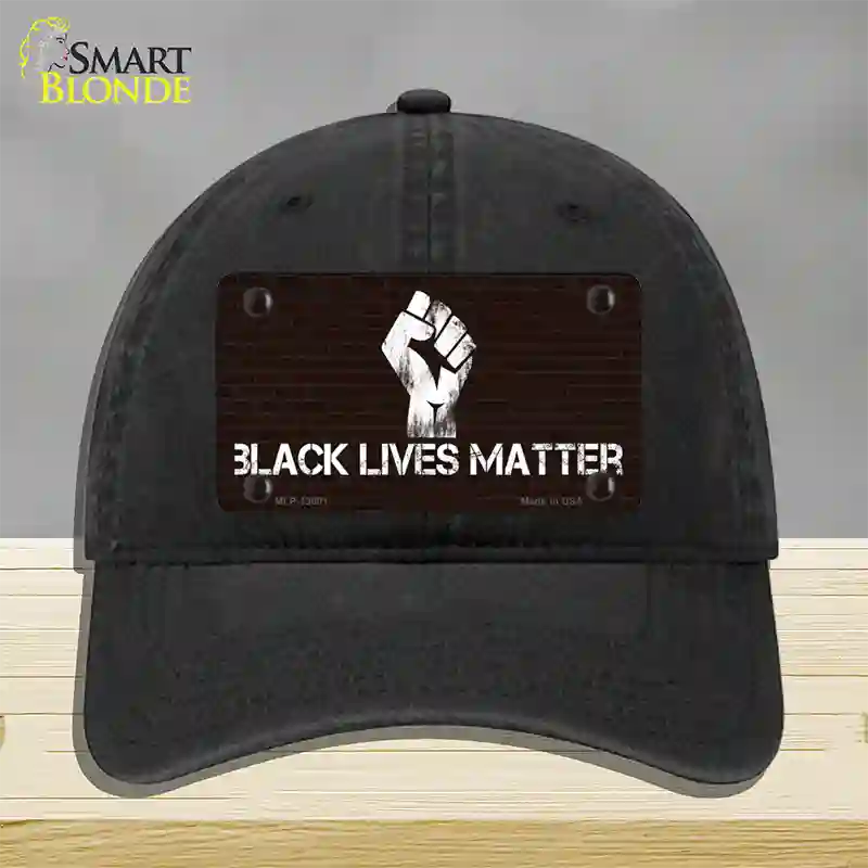 Black Lives Matter Brick Novelty License Plate Hat Tag Unconstructed Cotton / Black