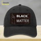 Black Lives Matter Fist Brick Novelty License Plate Hat Tag Unconstructed Cotton / Black