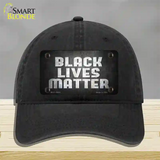 Black Lives Matter Faded Novelty License Plate Hat Tag Unconstructed Cotton / Black