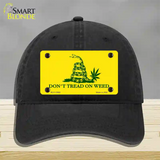 Dont Tread On Weed Novelty License Plate Hat Tag Unconstructed Cotton / Black