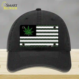 American Weed Novelty License Plate Hat Tag Unconstructed Cotton / Black