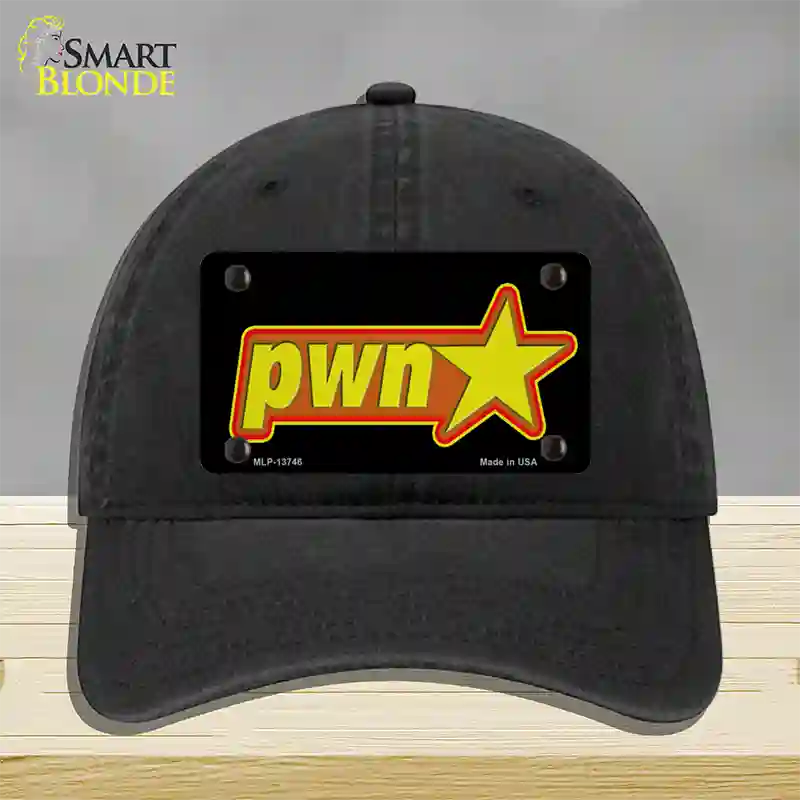 Pawn Star Novelty License Plate Hat Tag Unconstructed Cotton / Black