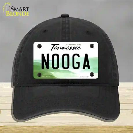 Nooga Tennessee Novelty License Plate Hat Tag Unconstructed Cotton / Black