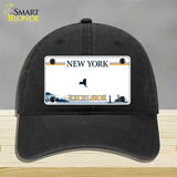 New York Excelsior Novelty License Plate Hat Unconstructed Cotton / Black