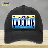 Laughlin Nevada Novelty License Plate Hat Tag Unconstructed Cotton / Black