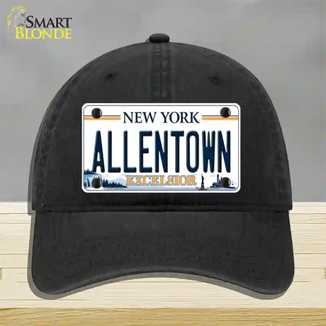 Allentown Excelsior New York Novelty License Plate Hat Tag Unconstructed Cotton / Black