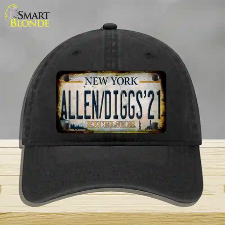 Allen Diggs 21 NY Excelsior Rusty Novelty License Plate Hat Tag Unconstructed Cotton / Black