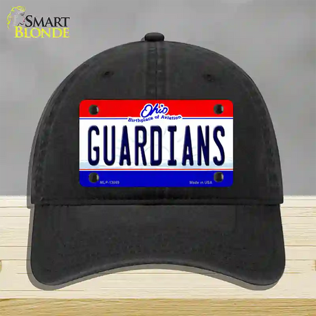 Guardians Ohio Aviation Novelty License Plate Hat Tag Unconstructed Cotton / Black