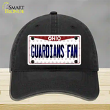 Guardians Fan Ohio Overlay Novelty License Plate Hat Tag Unconstructed Cotton / Black