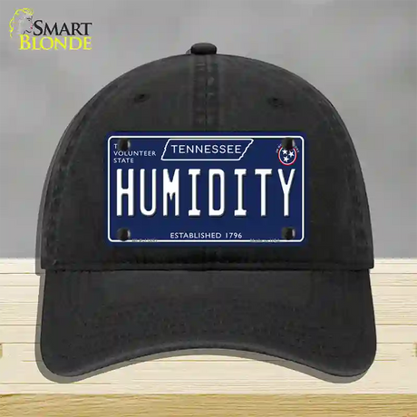 Humidity Tennessee Blue Novelty License Plate Hat Tag Unconstructed Cotton / Black