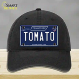 Tomato Tennessee Blue Novelty License Plate Hat Tag Unconstructed Cotton / Black