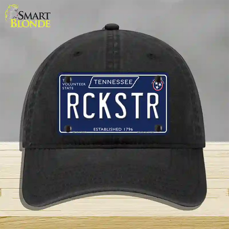 Rckstr Tennessee Blue Novelty License Plate Hat Tag Unconstructed Cotton / Black