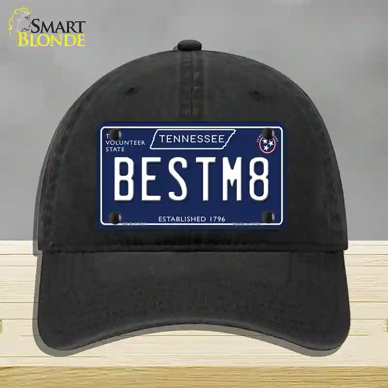 Best M8 Tennessee Blue Novelty License Plate Hat Tag Unconstructed Cotton / Black