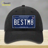 Best M8 Tennessee Blue Novelty License Plate Hat Tag Unconstructed Cotton / Black