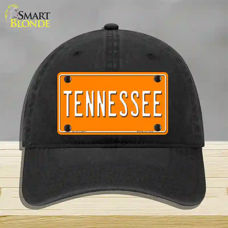 Tennessee Orange Novelty License Plate Hat Tag Unconstructed Cotton / Black