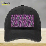 Purple Vortex Novelty License Plate Hat Unconstructed Cotton / Black