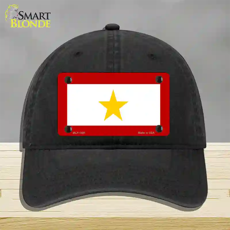 Gold Star Mother One Novelty License Plate Hat Unconstructed Cotton / Black