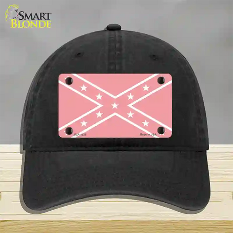 Pink Rebel Novelty License Plate Hat Unconstructed Cotton / Black