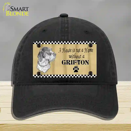 Pencil Sketch Grifton Novelty License Plate Hat Unconstructed Cotton / Black