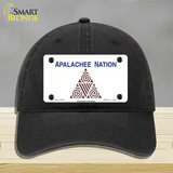 Apalachee Nation Flag Novelty License Plate Hat Unconstructed Cotton / Black