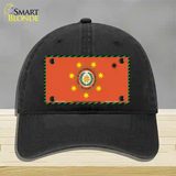 Cherokee Nation Flag Novelty License Plate Hat Unconstructed Cotton / Black