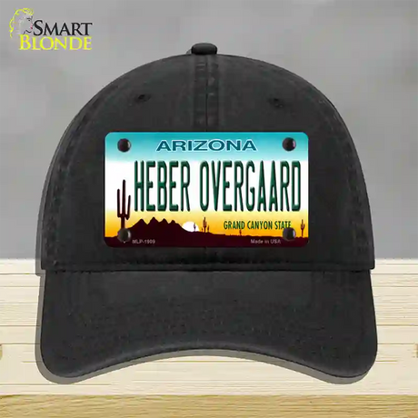 Heber Overgaard Arizona Novelty License Plate Hat Unconstructed Cotton / Black