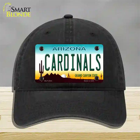 Cardinals Arizona State Novelty License Plate Hat Unconstructed Cotton / Black