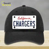 Chargers California State Novelty License Plate Hat Unconstructed Cotton / Black