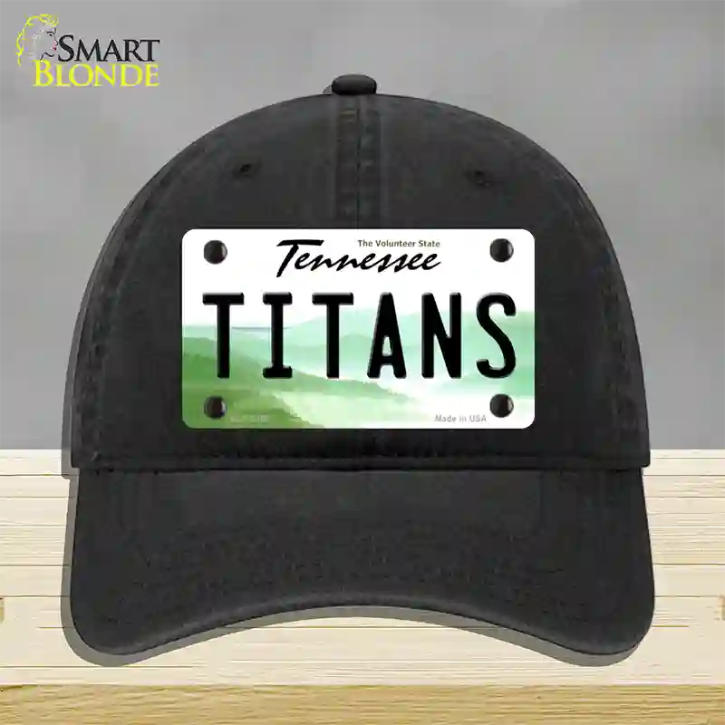 Titans Tennessee State Novelty License Plate Hat Unconstructed Cotton / Black