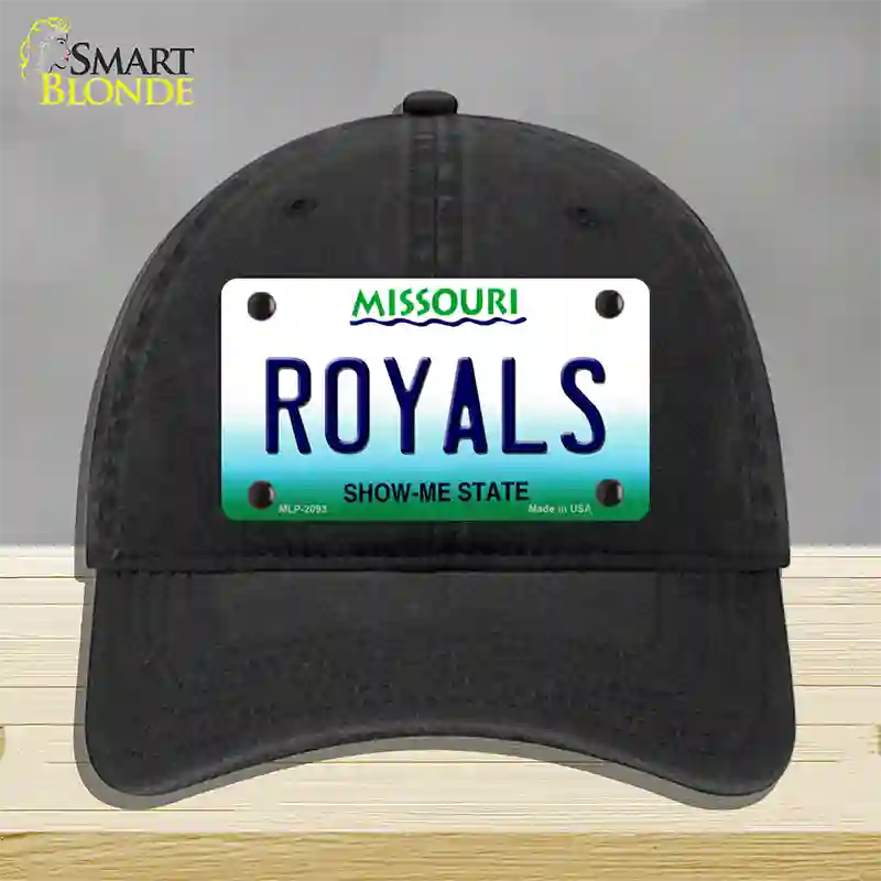 Royals Missouri State Novelty License Plate Hat Unconstructed Cotton / Black