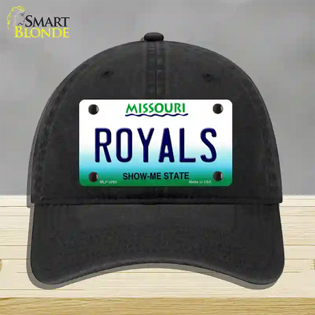 Royals Missouri State Novelty License Plate Hat Unconstructed Cotton / Black