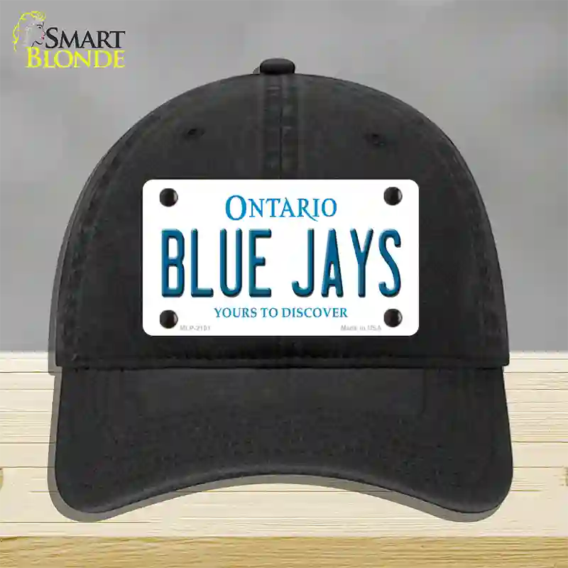 Blue Jays Toronto Canada Province Novelty License Plate Hat Unconstructed Cotton / Black