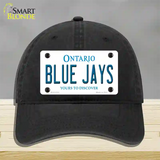 Blue Jays Toronto Canada Province Novelty License Plate Hat Unconstructed Cotton / Black