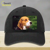 Beagle Dog Novelty License Plate Hat Unconstructed Cotton / Black