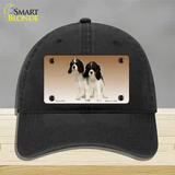 Cavalier King Charles Spaniel Dog Novelty License Plate Hat Unconstructed Cotton / Black