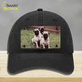 Pug Dog Novelty License Plate Hat Unconstructed Cotton / Black