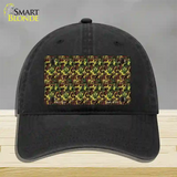 Camouflage Novelty License Plate Hat Unconstructed Cotton / Black