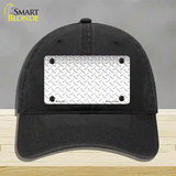 Diamond White Novelty License Plate Hat Unconstructed Cotton / Black