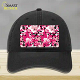 Pink Camouflage Novelty License Plate Hat Unconstructed Cotton / Black